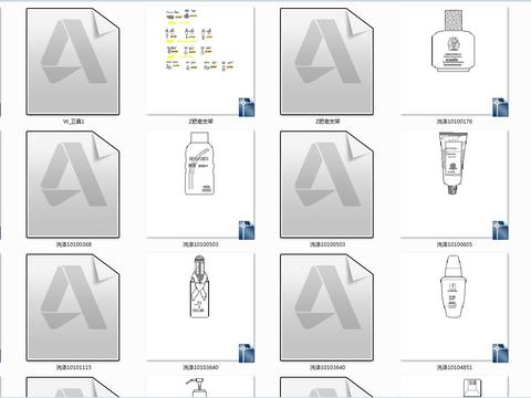  洗涤用品cad图库 