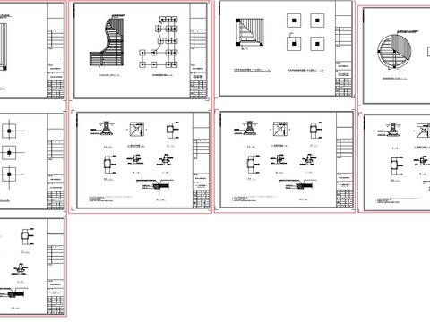  四种木平台亲水平台节点大样 