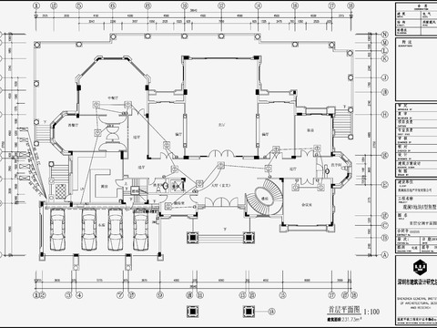  别墅电气CAD施工图 