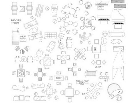  cad全面完整平面cad图库 