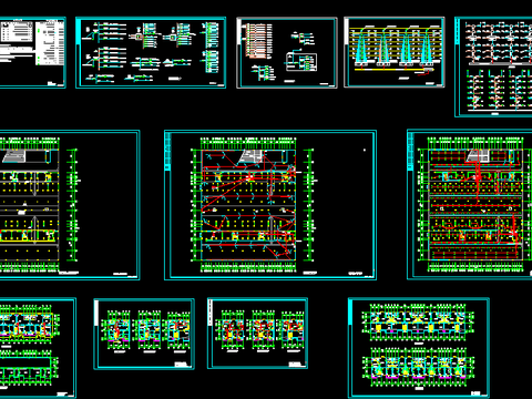  某多层住宅底下车库电气CAD施工图 