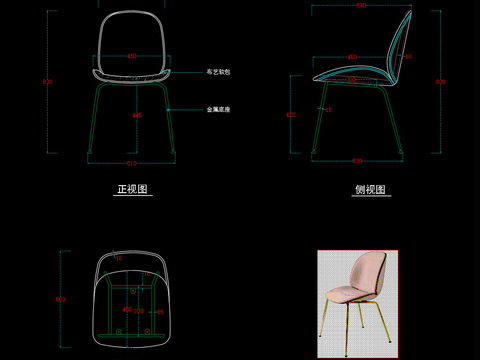  椅子cad图库 
