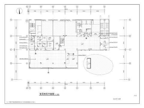  農(nóng)業(yè)發(fā)展銀行分行營業(yè)部裝修工程cad施工圖 