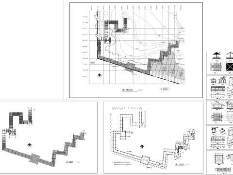  长廊水榭CAD施工图 