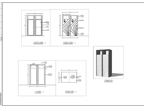  垃圾桶详图cad大样图 