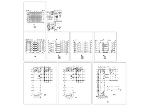  現(xiàn)代廠房建筑CAD施工圖 
