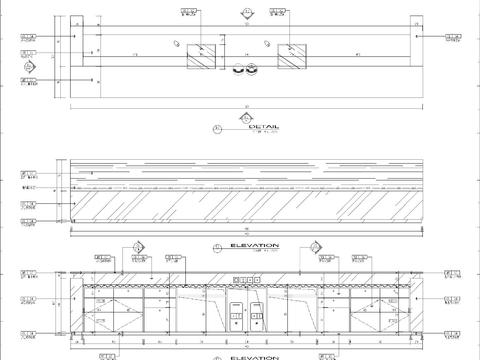  接待区服务台cad大样图 