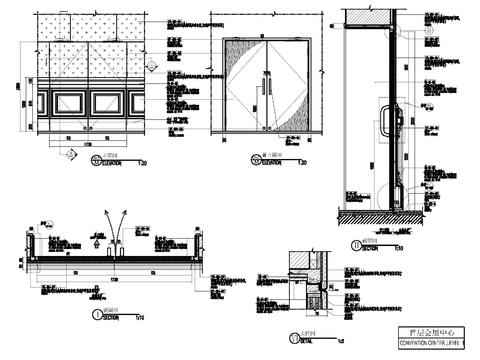  甲级防火门CAD节点大样 
