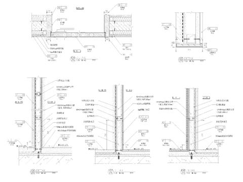  酒店墙身大样通用cad大样图 