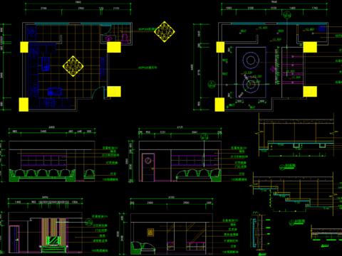  KTV包房CAD节点大样 