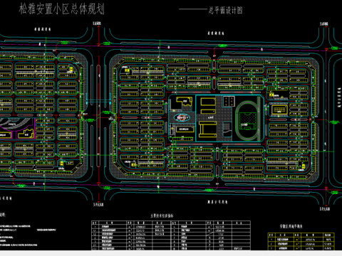  安置小區(qū)cad施工圖 
