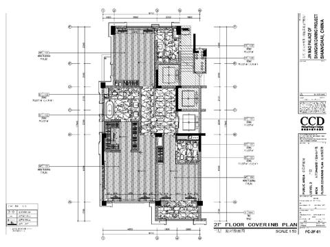  歐式家裝大平層CAD施工圖 