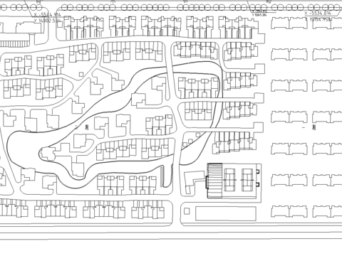  别墅区平面图cad图库 