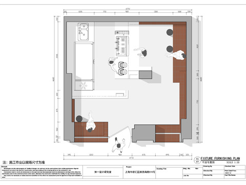  上海Aloha咖啡店cad平面图 