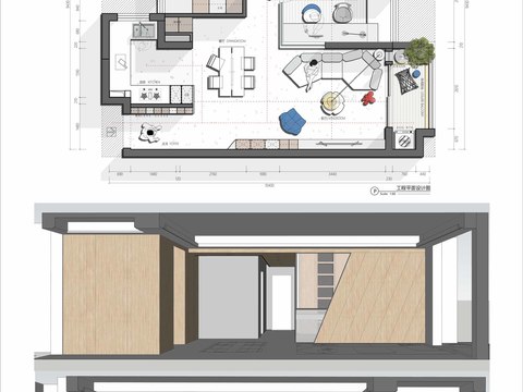  家装装修样板间CAD平面图 