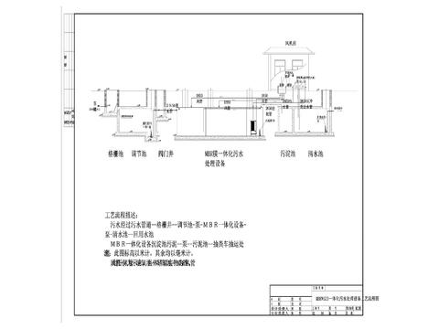  一体化污水泵站施工图 