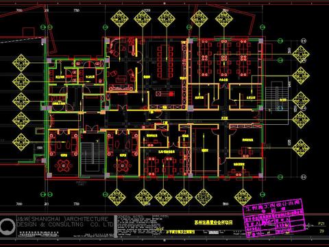  苏州紫竹云山会所施工图CAD图集 