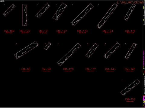  常用角线cad图库 