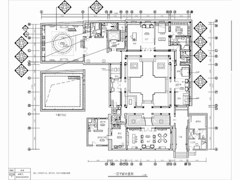  四層別墅豪宅家裝室內(nèi)CAD施工圖 