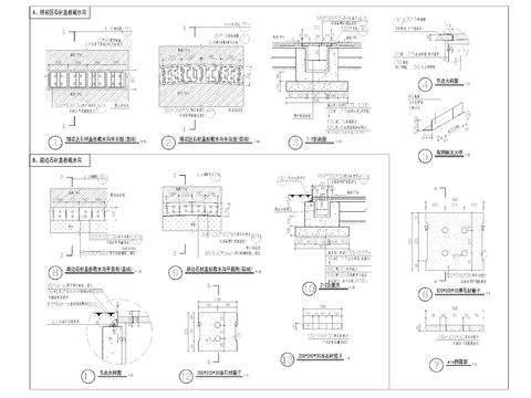  截水沟详图cad大样图 