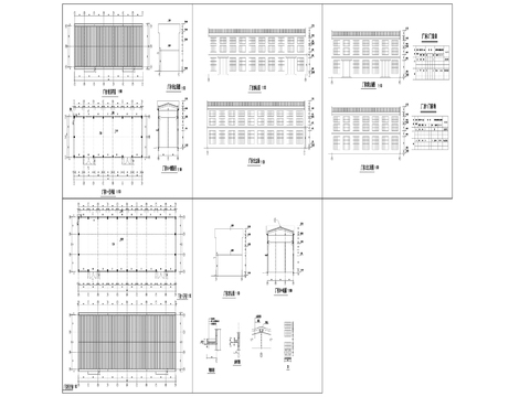  19廠房建筑cad立面圖 
