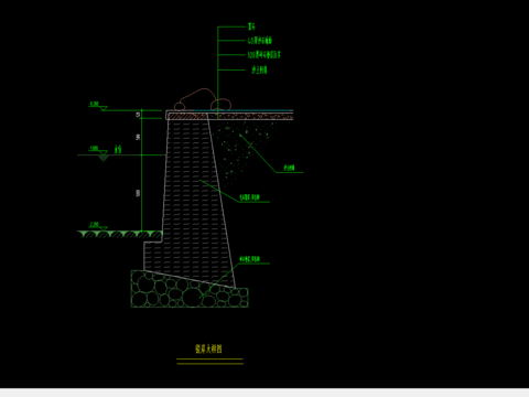  驳岸做法节点大样 