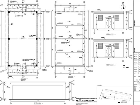  開閉所建筑cad施工圖 