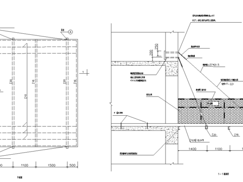 悬挑式钢接料CAD节点大样 