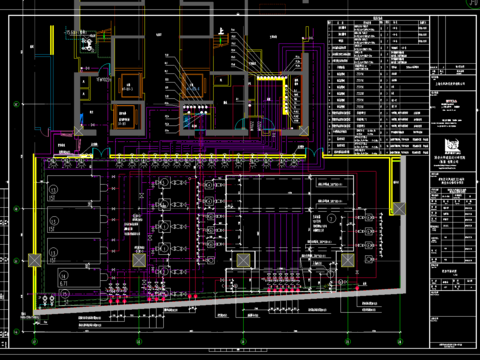  办公楼水暖电CAD施工图 