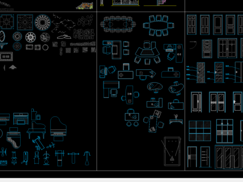  室内配套CAD图块 