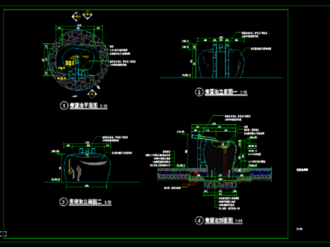  公园景观CAD施工图 