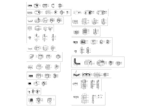  化妆品柜设计cad施工图 