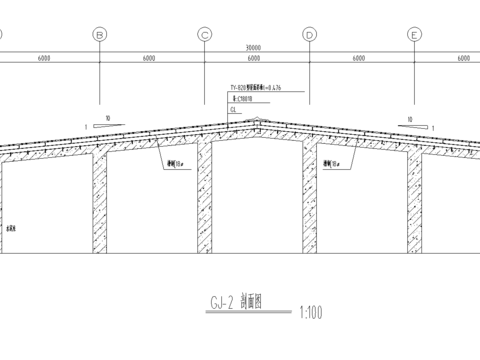  某公司108×30廠房工程CAD施工圖 