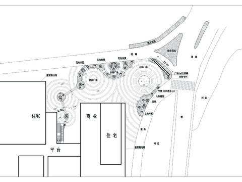  商業(yè)廣場景觀CAD施工圖 