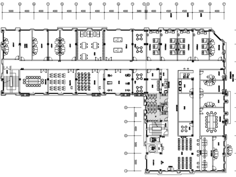  街道社区党群服务中心cad施工图 