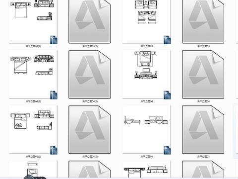  床平立面cad图块 