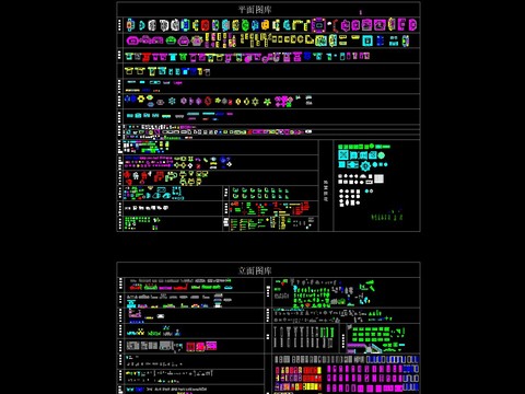  室内平面cad图库 