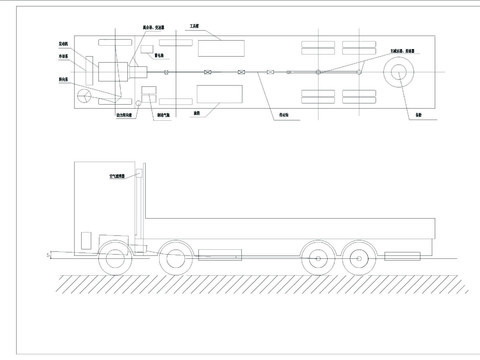  货运车总体CAD施工图 