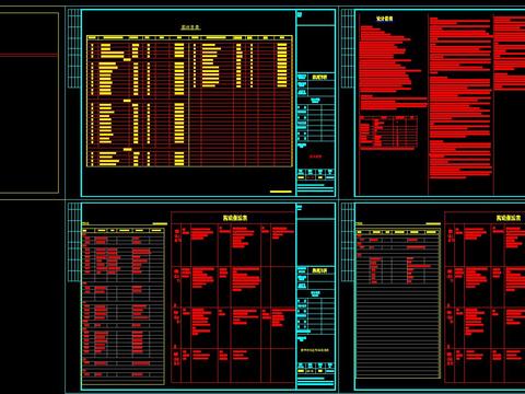  设计说明cad图库 