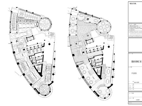  茂悦酒店CAD施工图 