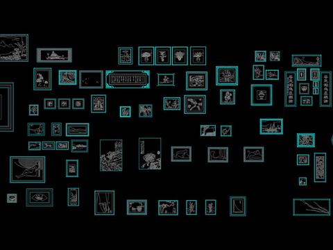  装饰画 画框cad图库 