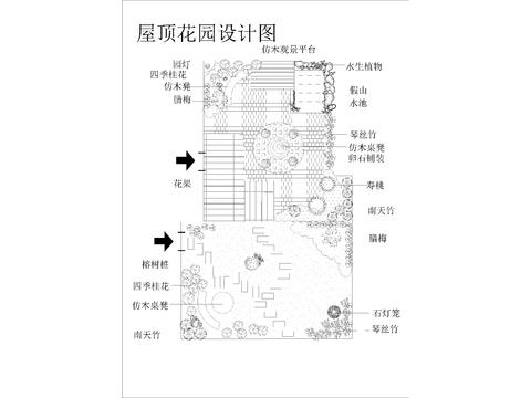  园林景观cad平面图 