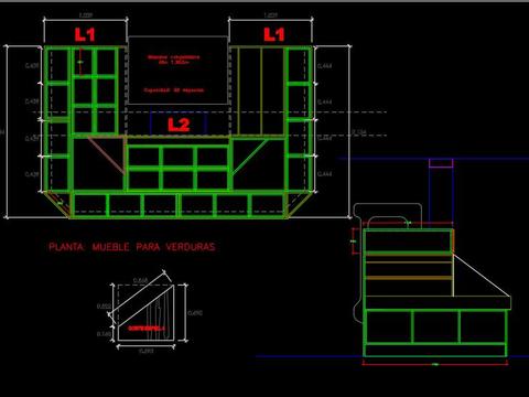  超市货架cad图库 