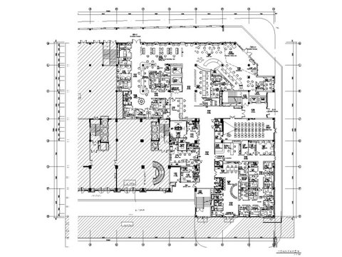 妇产医院室内装修cad施工图 