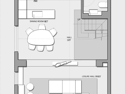  247㎡三层联排别墅cad平面图 