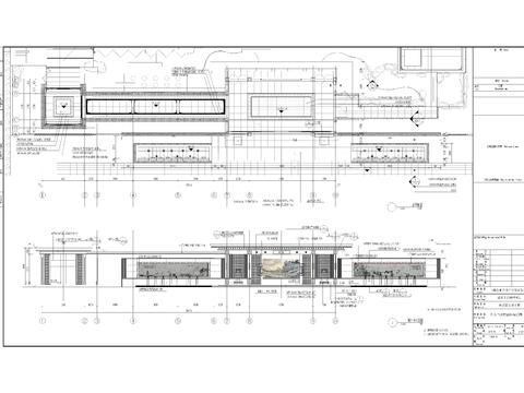  新中式高端居住展示区景观竣工图cad施工图 