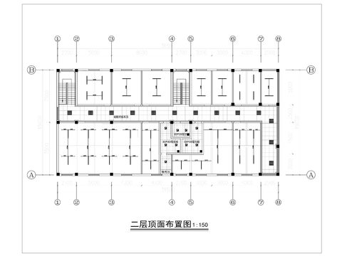  辦公樓cad施工圖 