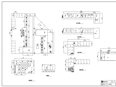  博物馆办公区平面cad图库 