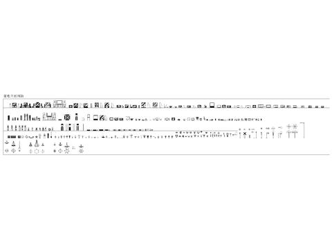  现代家用电器 立面图 侧面图库 图块 图集cad图库 