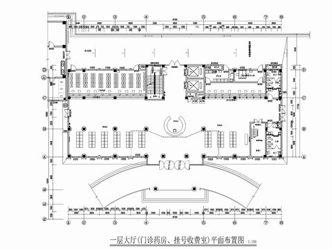  醫(yī)院cad平面圖 